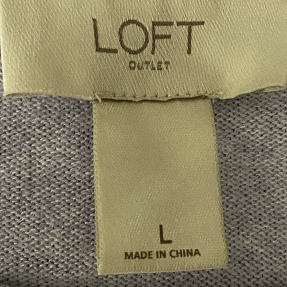 LOFT Crewneck Sweater Hem Detail Large - Picture 5 of 10